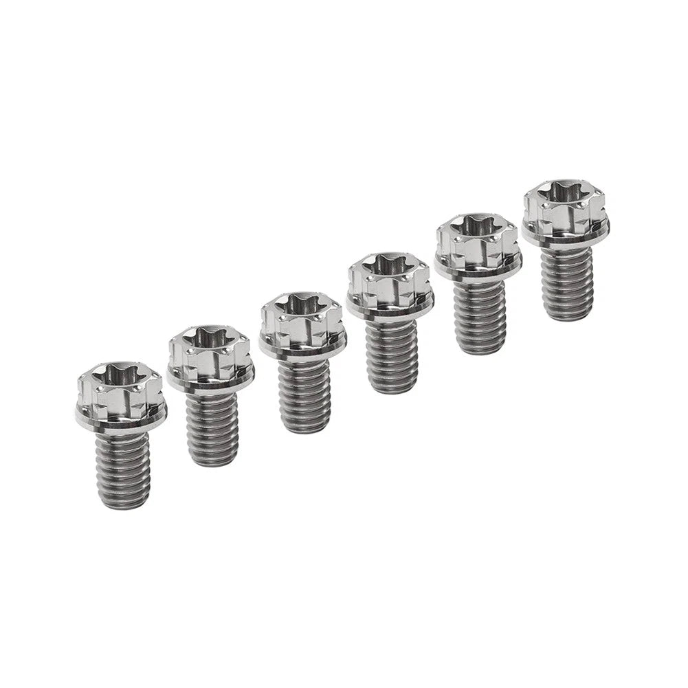 6 x Titanium Bolts Torx Head Flange Screws M10x35mm for Motorcycle Bike