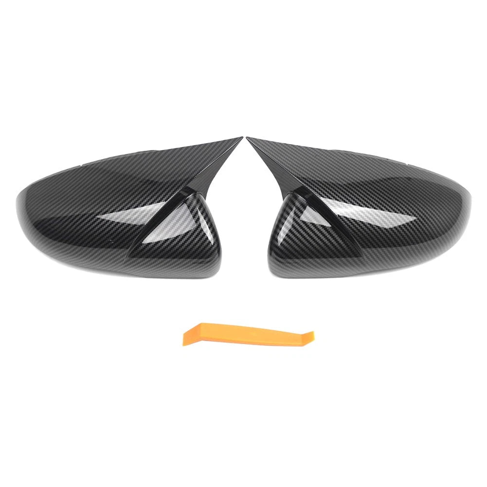 Carbon Fiber Black Side Mirror Cover Caps for VW Golf MK6 (2009-2013)