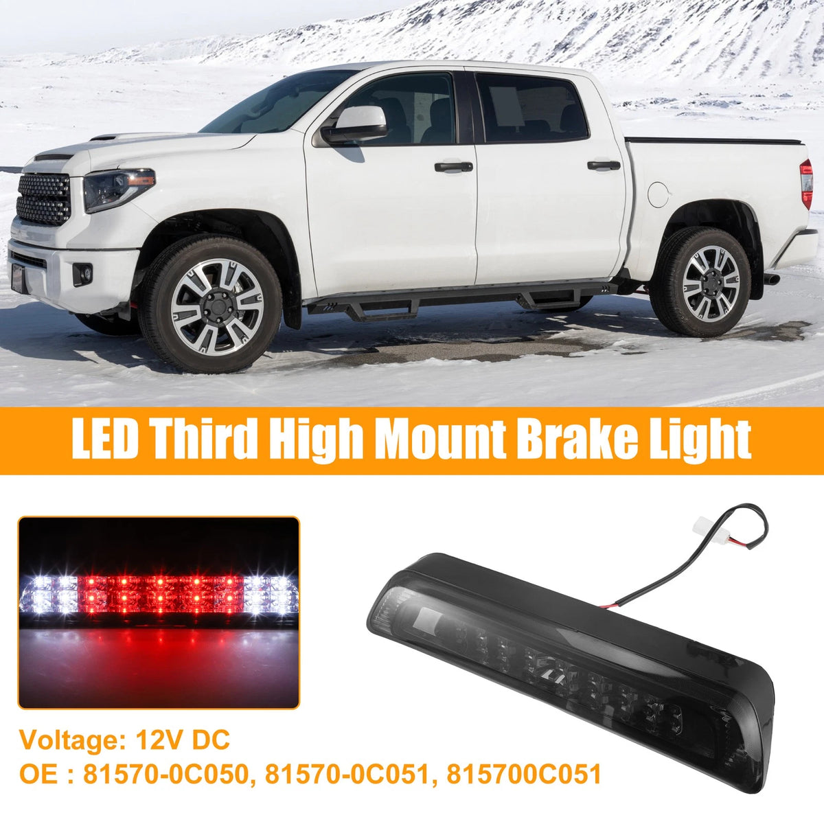 LED Third High Mount Brake Light for Toyota Tundra 2WD (2007-2021)