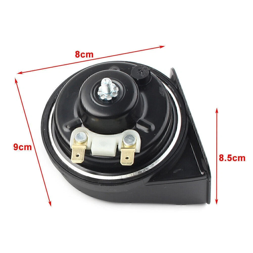 12V Snail Horn 125dB Waterproof Loud Dual Pitch for Honda Ford BMW Universal