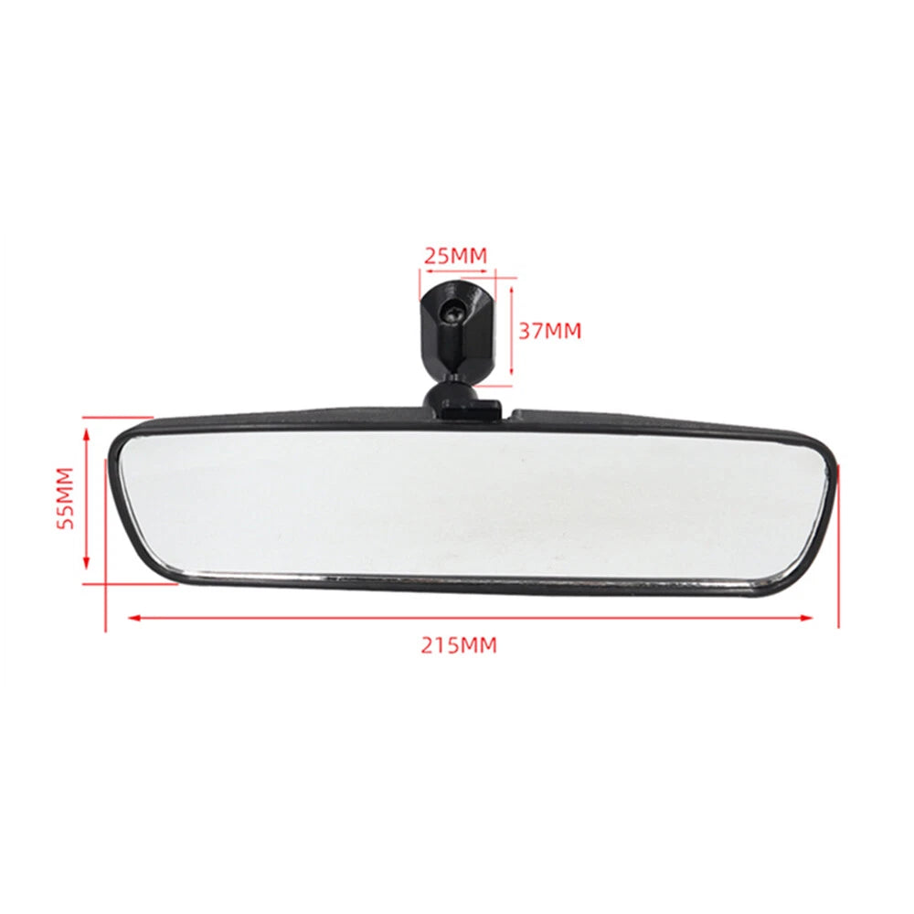 8" Black Rearview Mirror for Car SUV Universal Day Night Replacement