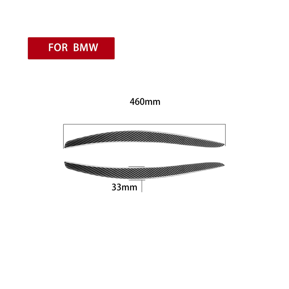 Carbon Fiber Headlight Eye Lid Eyebrows Cover Trim fit For BMW 3 E92 E93 Coupe