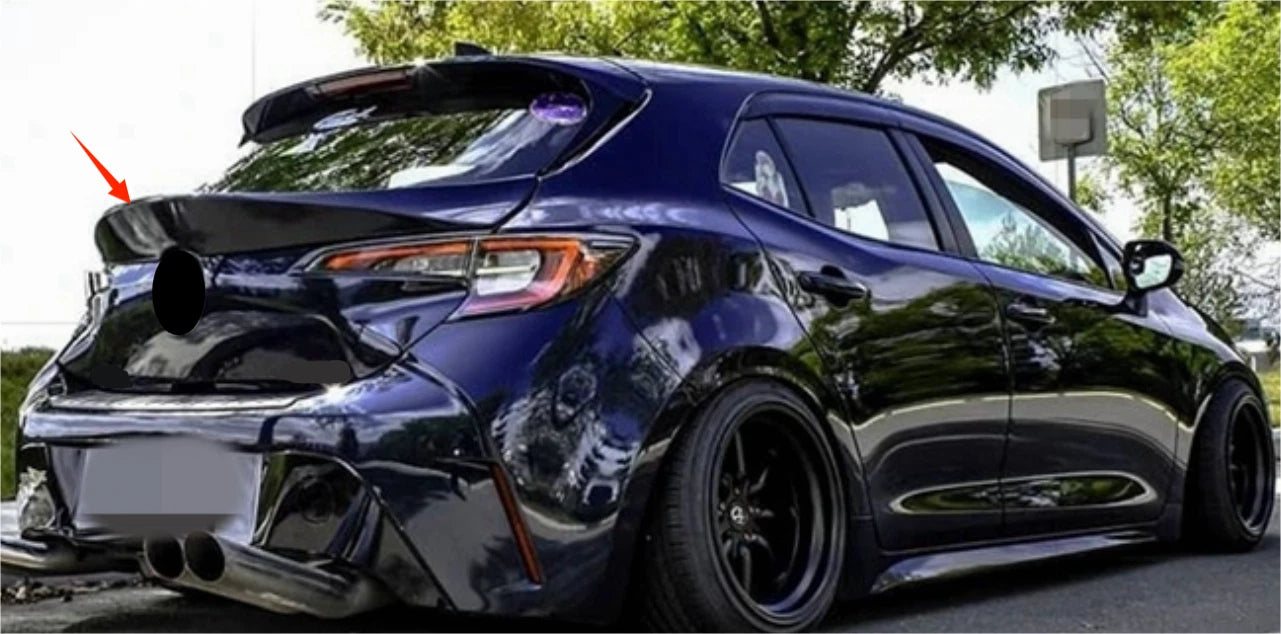 Unpainted Rear Middle Spoiler Wing for Toyota Corolla Hatchback (2019-2024)