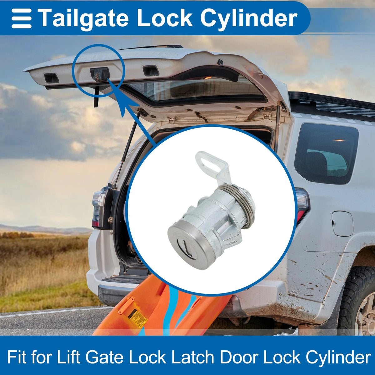 Trunk Lock Cylinder and Tailgate Lock Cylinder with Keys for Toyota Tundra
