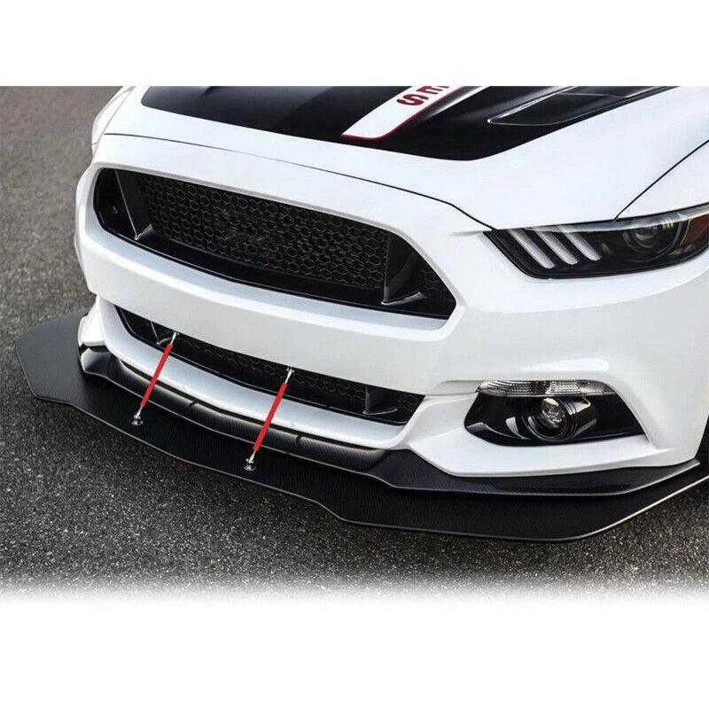 Red Adjustable 7.9"-11" Front Bumper Lip Splitter Rod