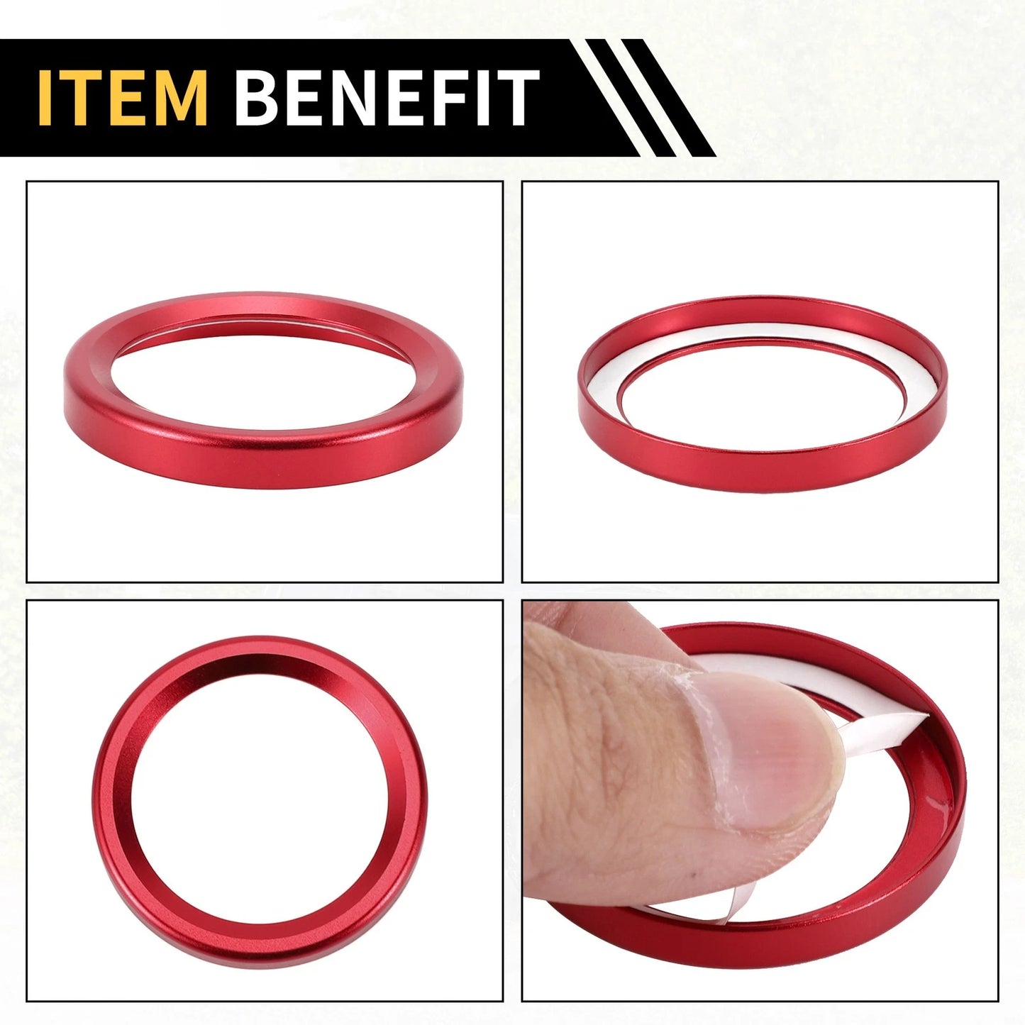 Engine Start Stop Button Switch Knob Cover Ring for Ford Maverick (2022)