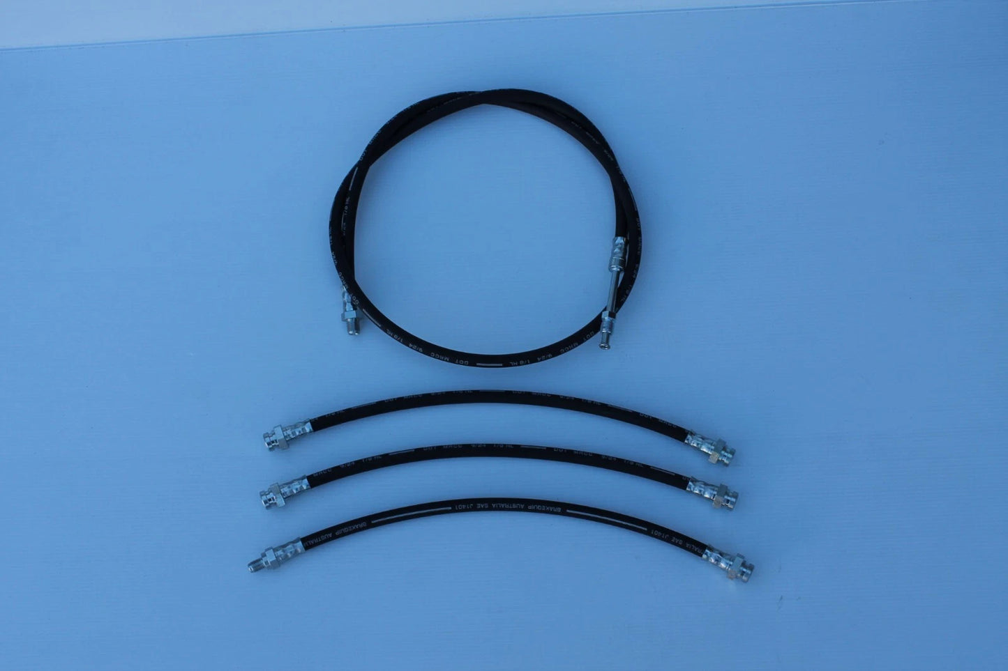 Brake & Clutch Hose Set (4) for HD HR Holden Manual Disc Brakes