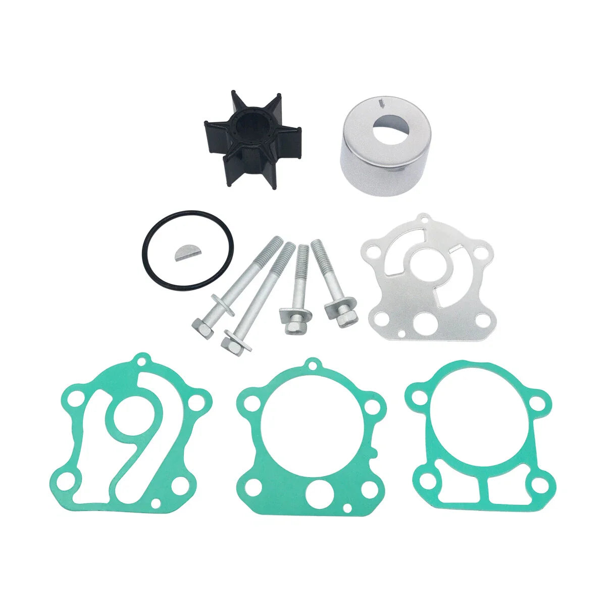 Water Pump Impeller Kit for Yamaha 2-Stroke Outboard Models 1996-2006