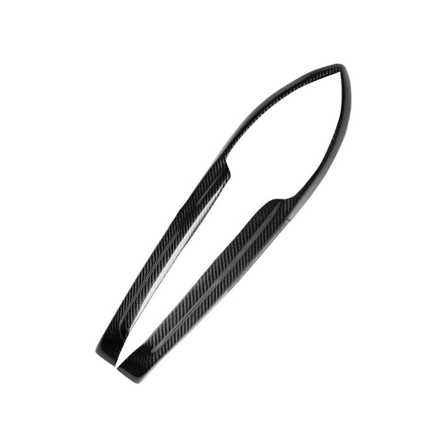 2 x Carbon Fiber Fog Light Covers for Mitsubishi EVO (2003-2007)