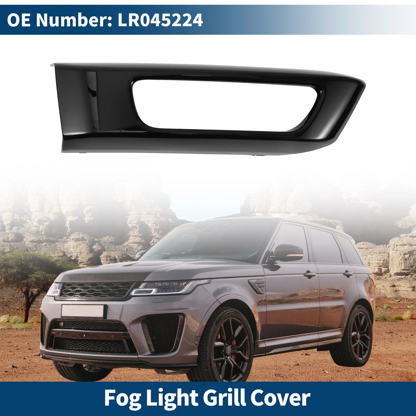 Front Right Fog Light Grill for Land Rover Range Rover (2002-2012)