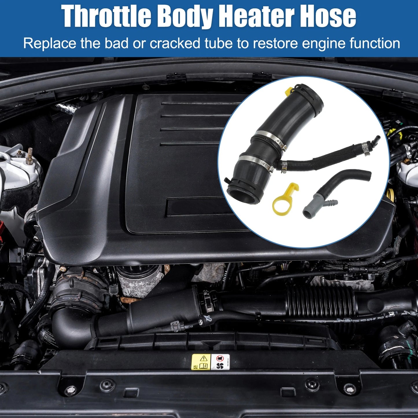 Thermostat Tube Throttle Body Heater Outlet Hose for Land Rover