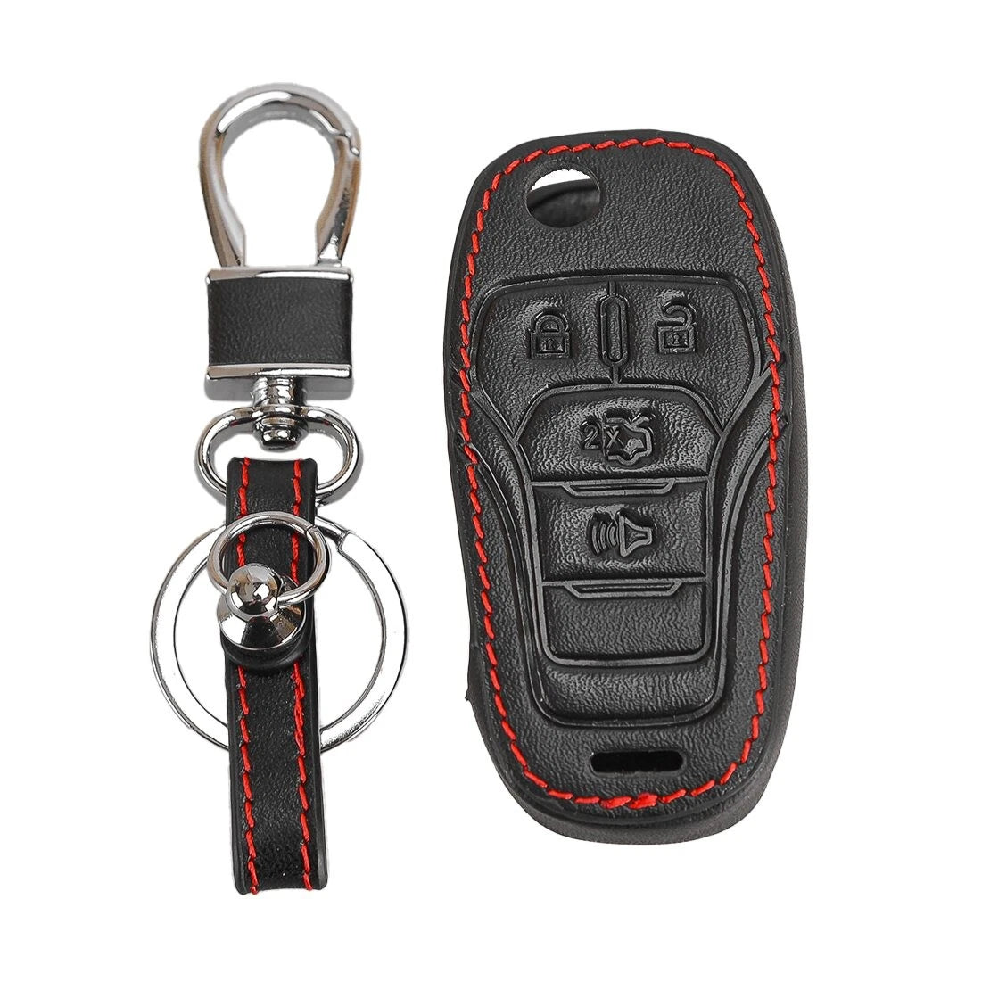 4 Button Key Protective Case Cover for Ford Edge Fusion Explorer F-150 (2015-2023)