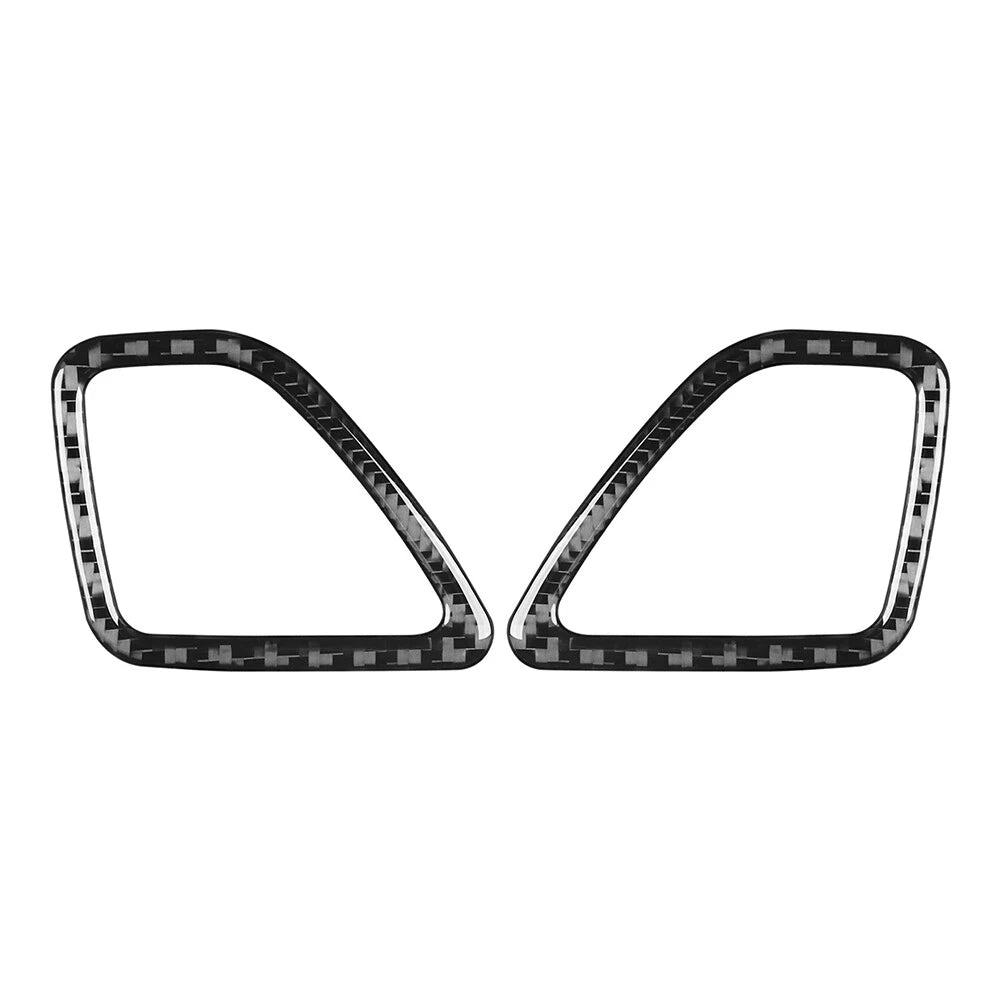 Carbon Black Dashboard Air Vent Outlet Cover Trim for Jeep Cherokee (14-23)