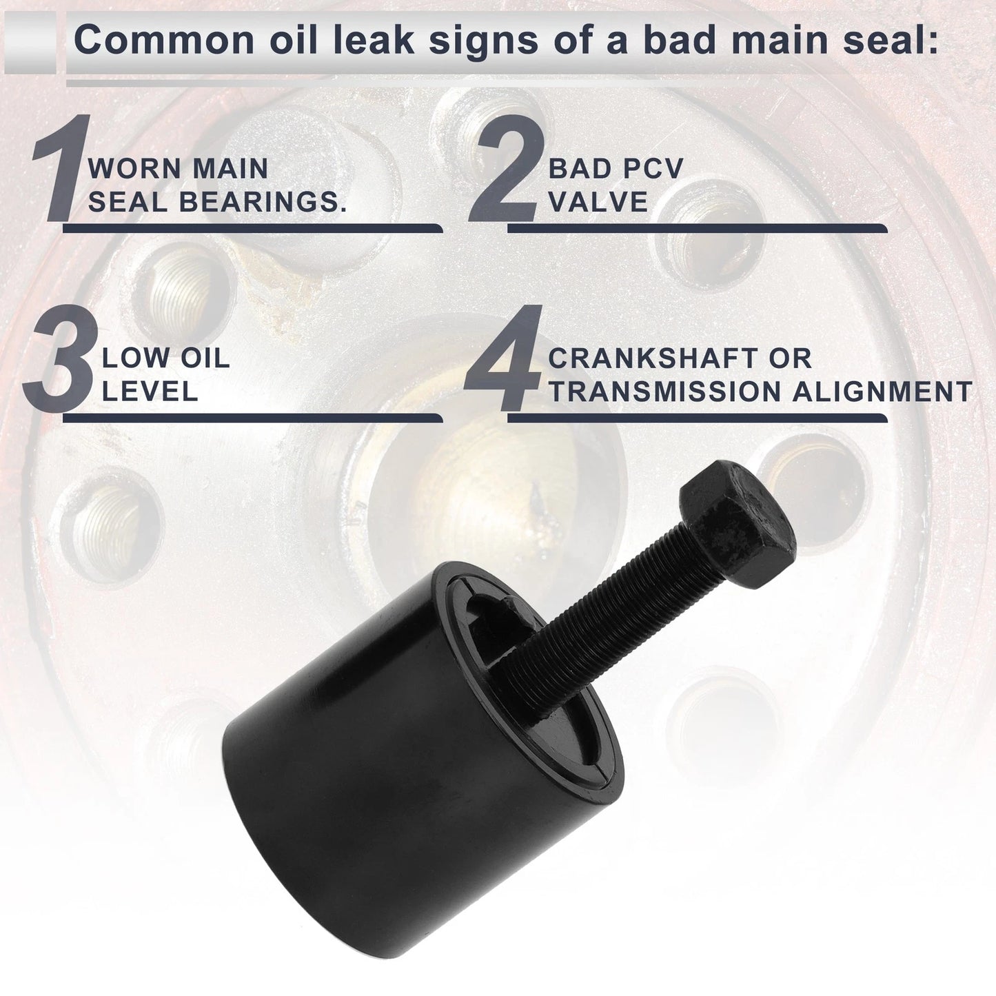 Front Crankshaft Seal Wear Ring Remover for Ford Super Duty F250 F350 (2003-2023)