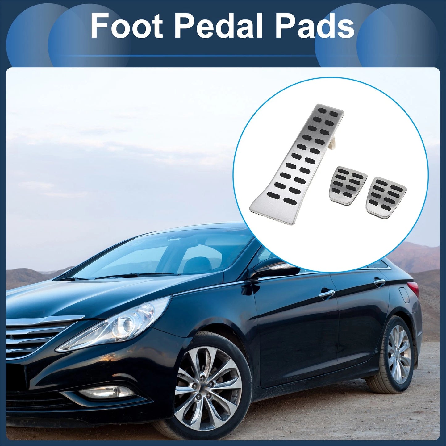 Manual Footrest Pedals Cover for Kia Sorento (2017-2022)