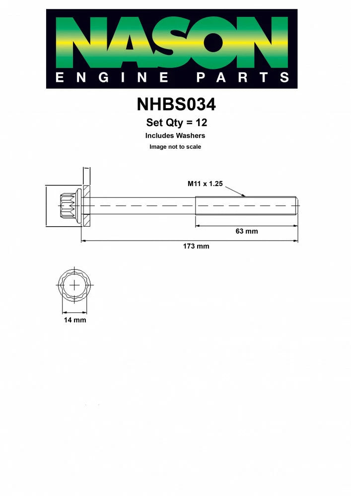 Cylinder Head Bolt for Toyota 86 GT/GTS ZN6 (2012–2020)