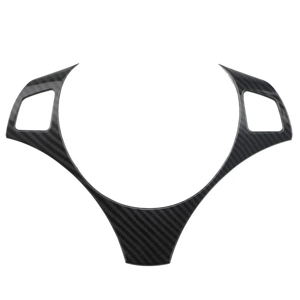 Carbon Style Steering Wheel Trim Cover for BMW E90/91 3-Series (2005–2012)