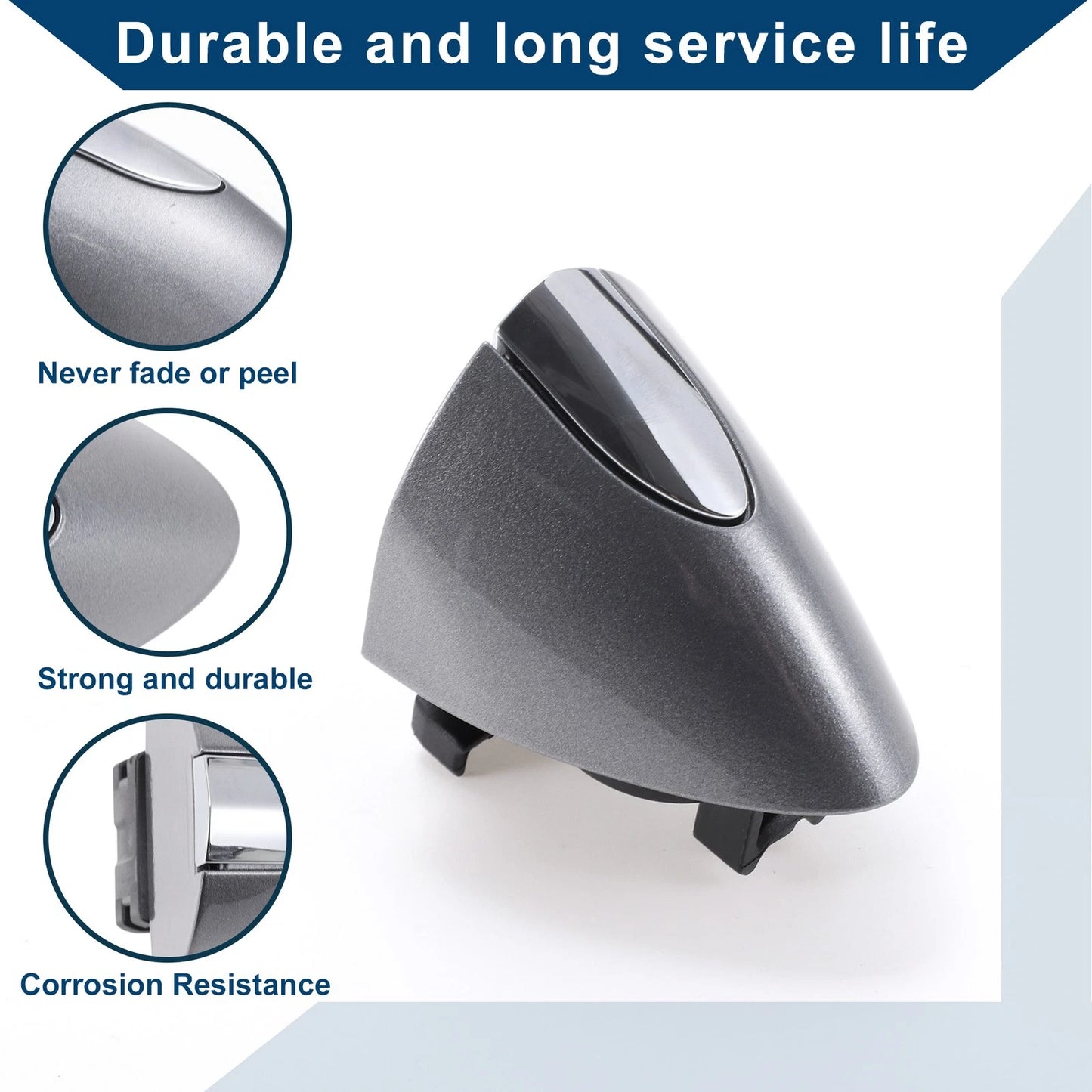 Exterior Door Handle Cover Trim for Buick LaCrosse / Enclave (2017-2019) Gray
