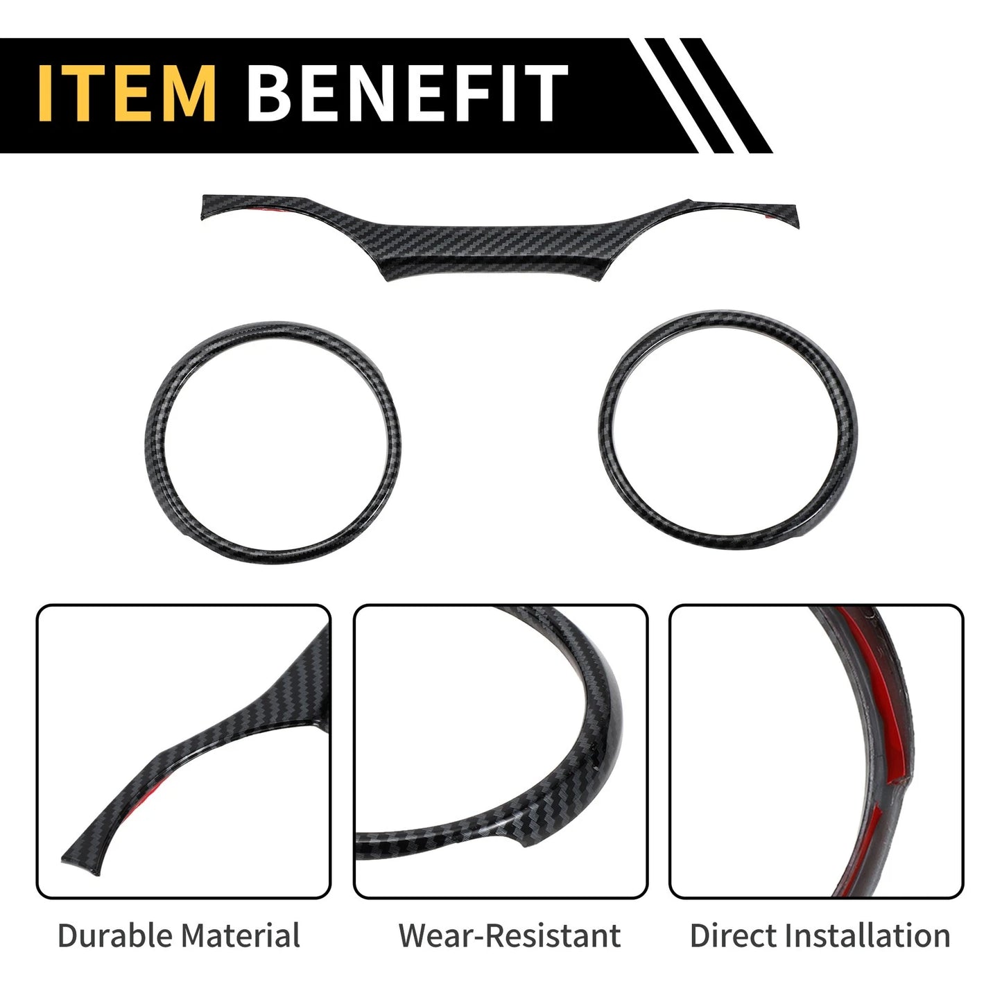 Dashboard Panel Ring Cover for Jeep Wrangler JL JLU (2018-2023)