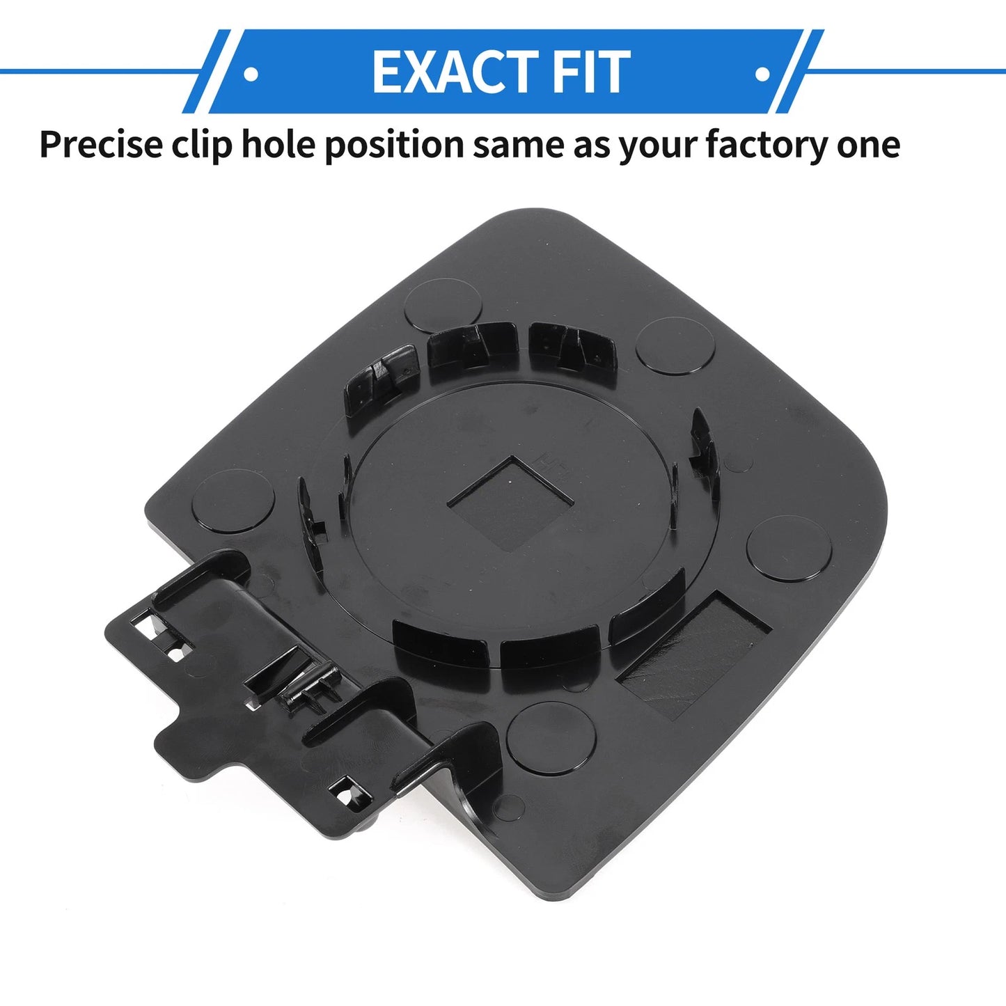 Left Driver Side Upper Mirror Glass Replacement for Ford E150 (2004-2014)