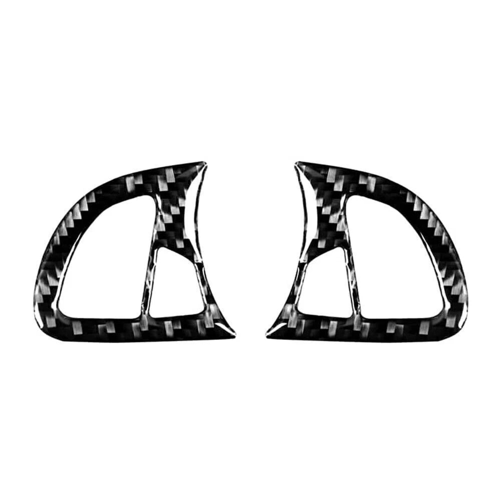 Steering Wheel Cover Trim Black Carbon Fiber for BMW Z4 (2003-2008) 5 Pcs