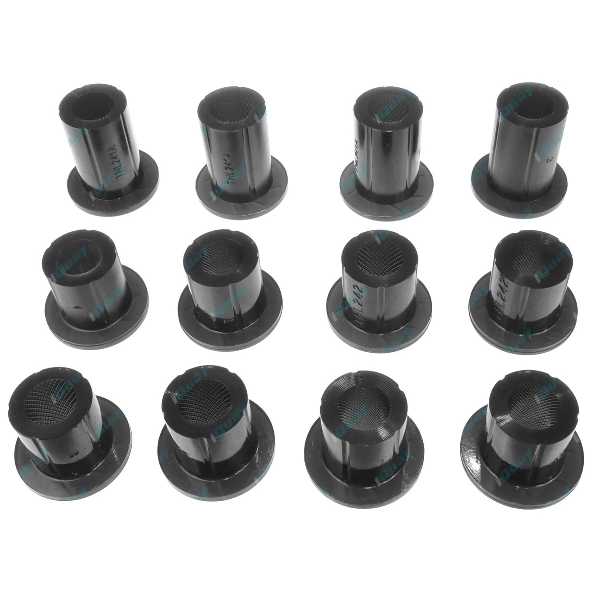 4x4 Front Spring Eye + Shackle Bush Kit for Toyota Hilux LN106 LN65 79-97 Poly