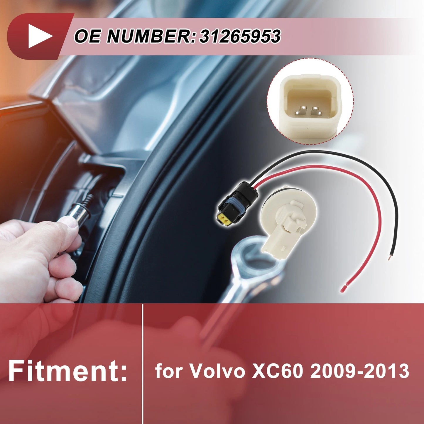 Rear Fog Light Socket Wiring for Volvo XC60 (2009-2013)