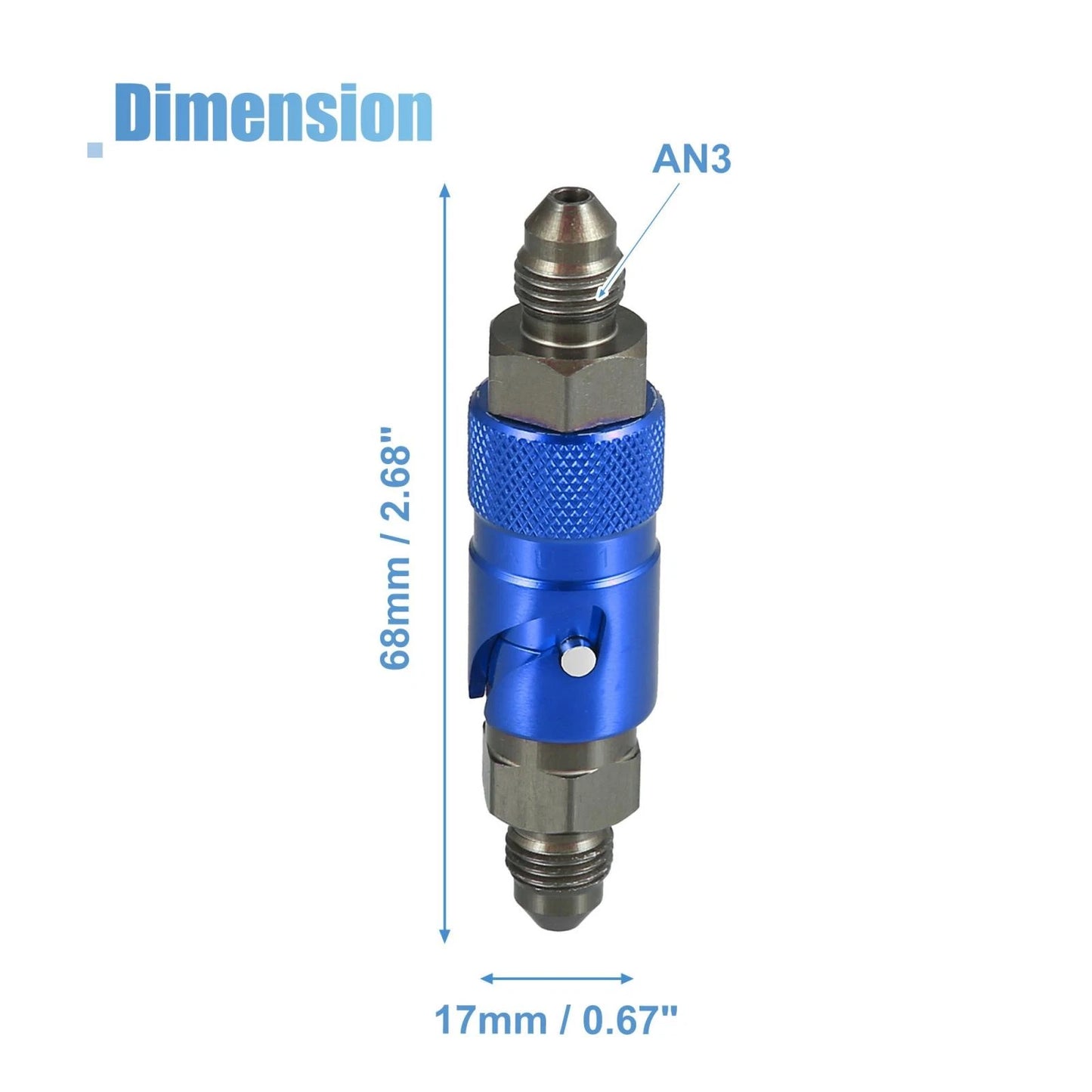 AN3 3AN Quick Release Disconnect Coupling Fitting Blue for Car Motorcycle