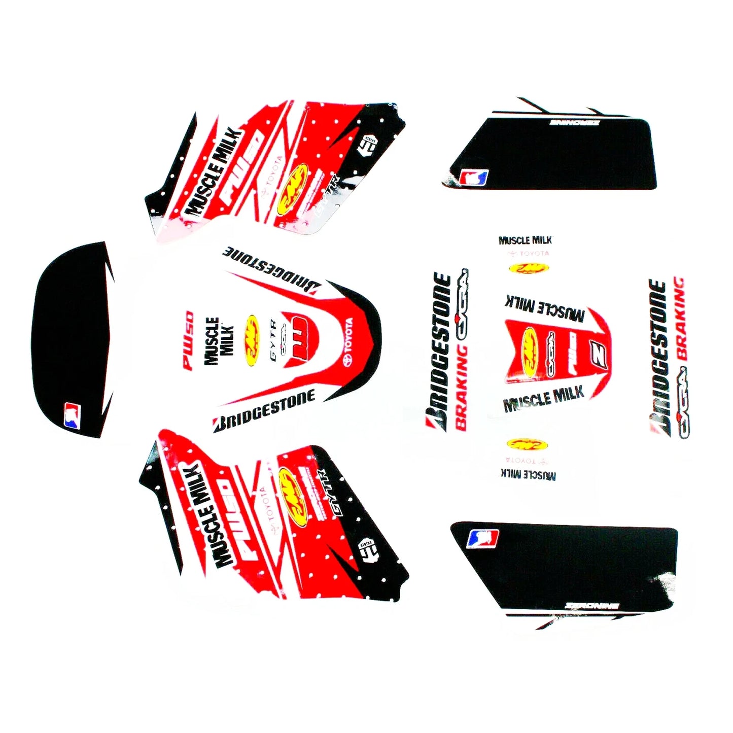 3M Muscle Milk Decals Sticker Kit for Yamaha Peewee 50