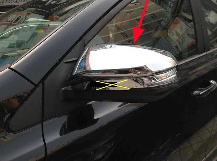 Chrome Side Mirror Cover Trim for Toyota RAV4 (2013-2018)