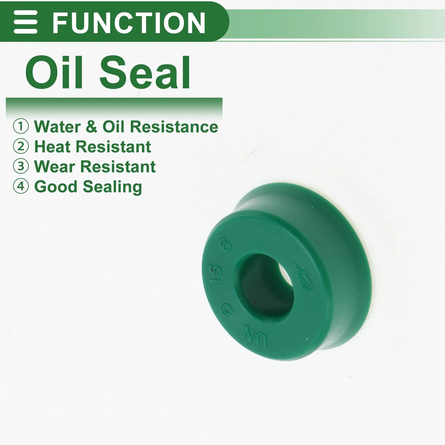 Oil Seal 6x15x6mm Seal Ring Rotary Shaft Seal TPU 5 Pcs for Car