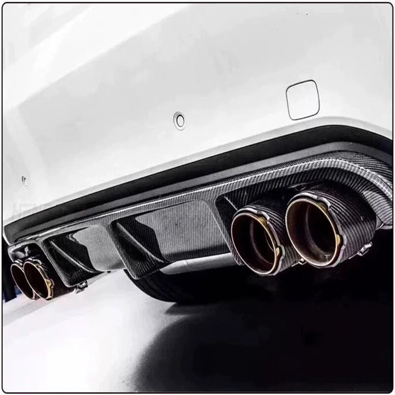 Carbon Fiber Rear Bumper Lip Diffuser for BMW X5M F85 X6M F86 2015-2018