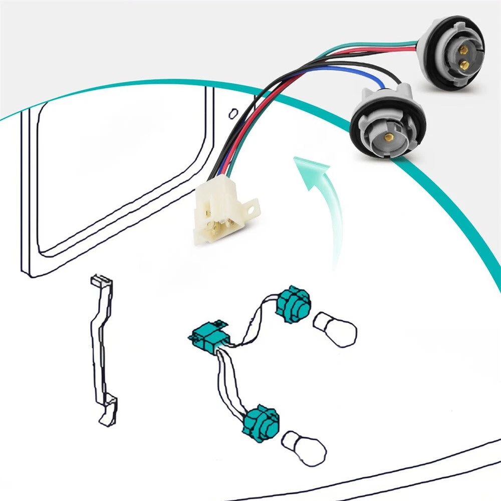 Brake Light Socket Wire Harness for 2000-2004 Subaru Legacy Outback