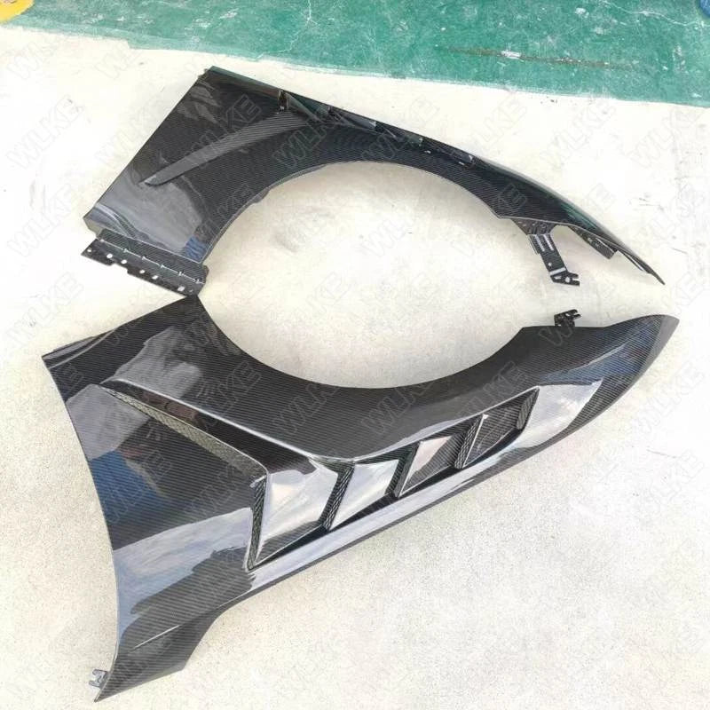 Real Carbon Fiber Gloss Front Fenders Fit for Ford Mustang 2024-2025