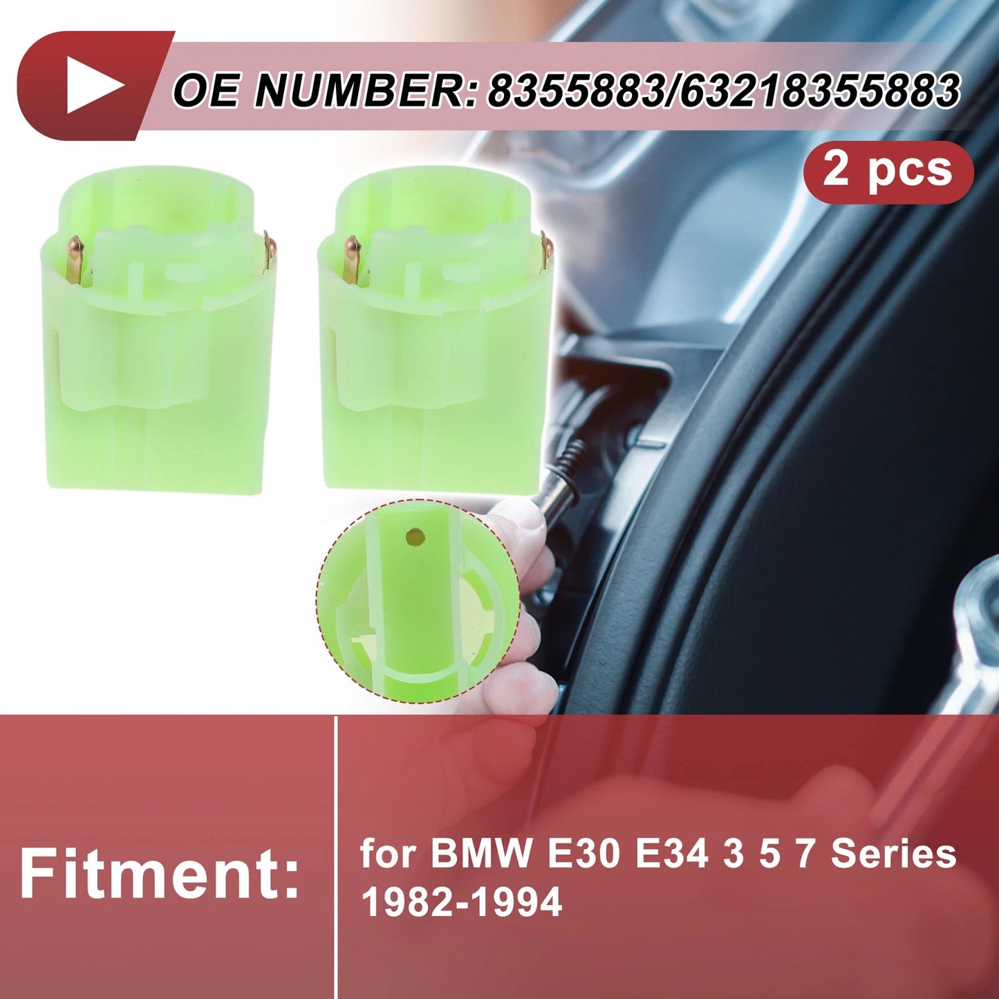 2 x Taillight Socket for BMW E30 E34 3 5 7 Series (1982-1994)