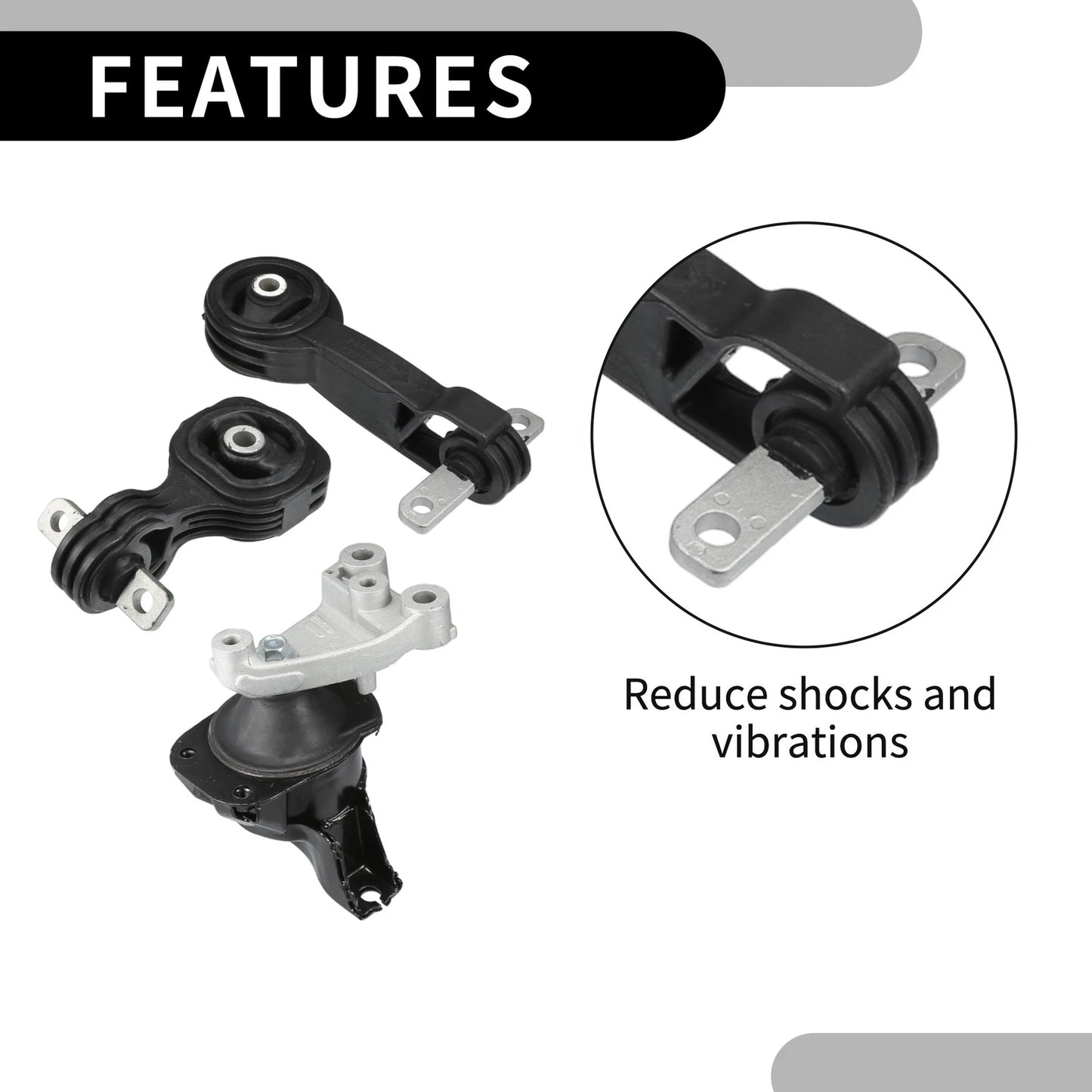 Engine Motor Mount for Honda Civic 1.8L (2006-2010) - 1 Set