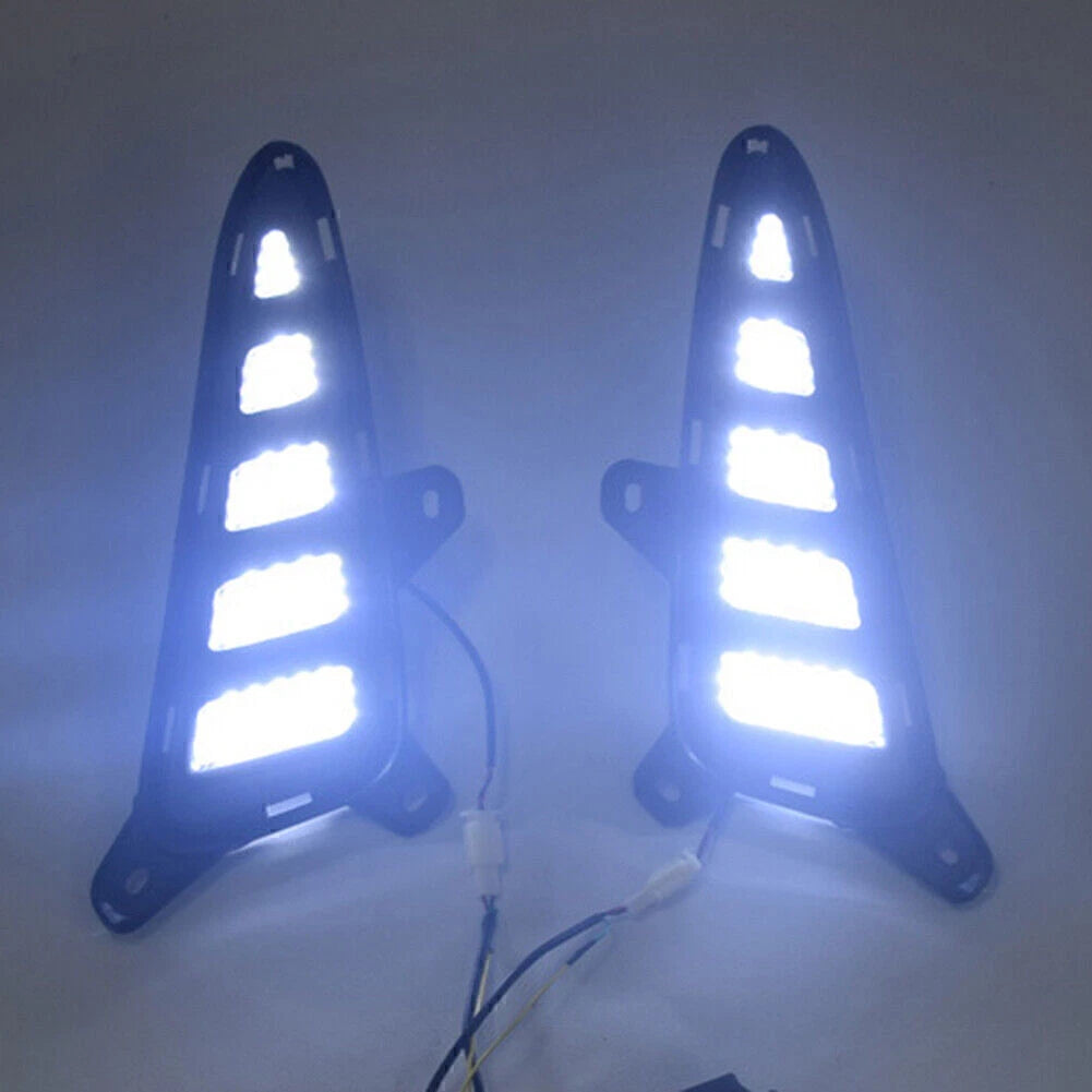 2 x DRL Daytime Running Light Turn Signal Fog Lamp for Toyota CHR (2017-2020)