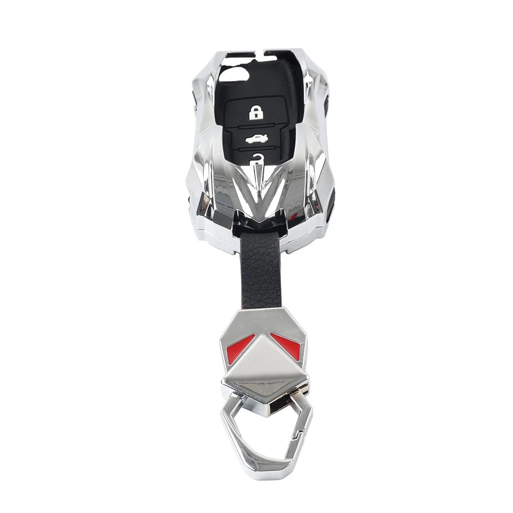 Car Key Remote Cover Case Fob Silver for VW Beetle, Golf, Jetta, Skoda, Seat