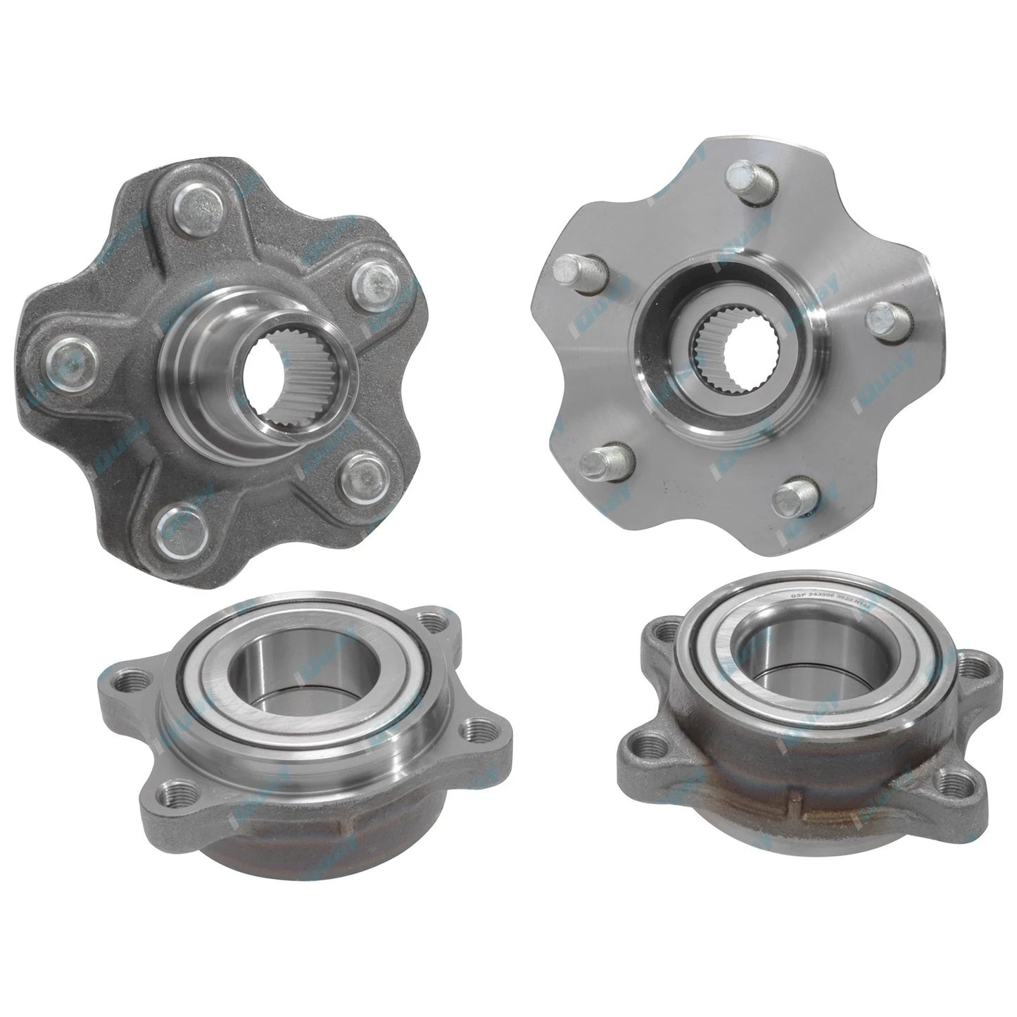 2 x Rear Wheel Bearing Hub & Bearing Kits for Nissan 350Z Z33 2002~2009
