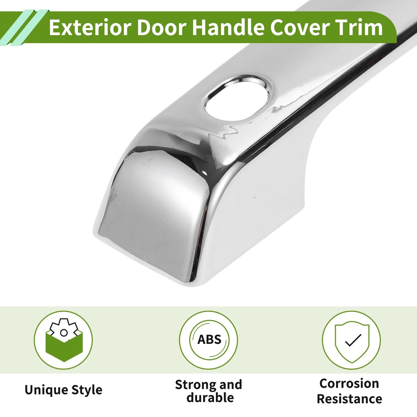 Electroplated Silver Door Handle Cover Trim for Ford Bronco (2021-2025)