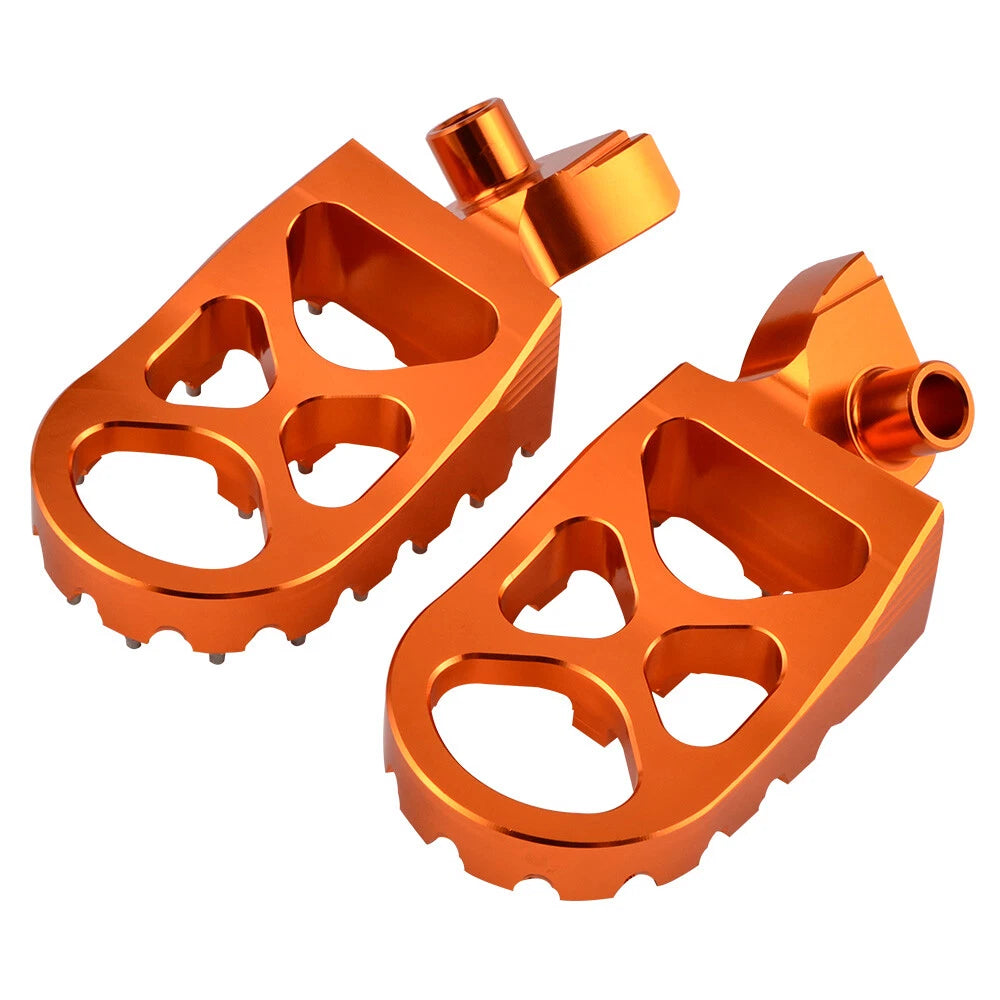 Wide Foot Pegs + Pins for KTM 150 250 300 350 450 XC EXC (2006-2016)