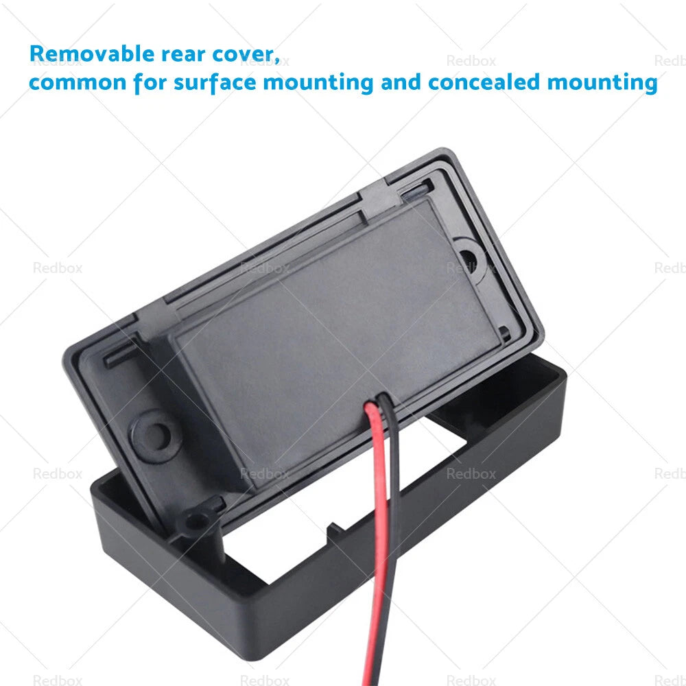 Dual USB Fast Charger Socket Power Outlet Panel for Motorcycle Car RV