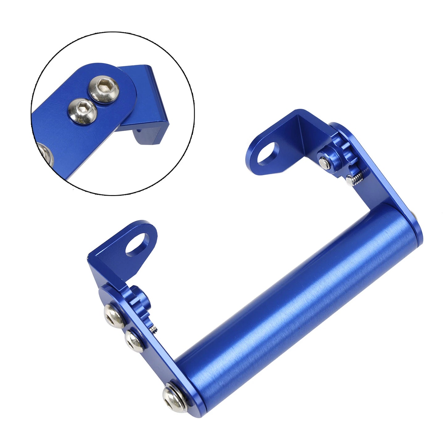 22mm CNC Blue Phone Holder for Motorcycle