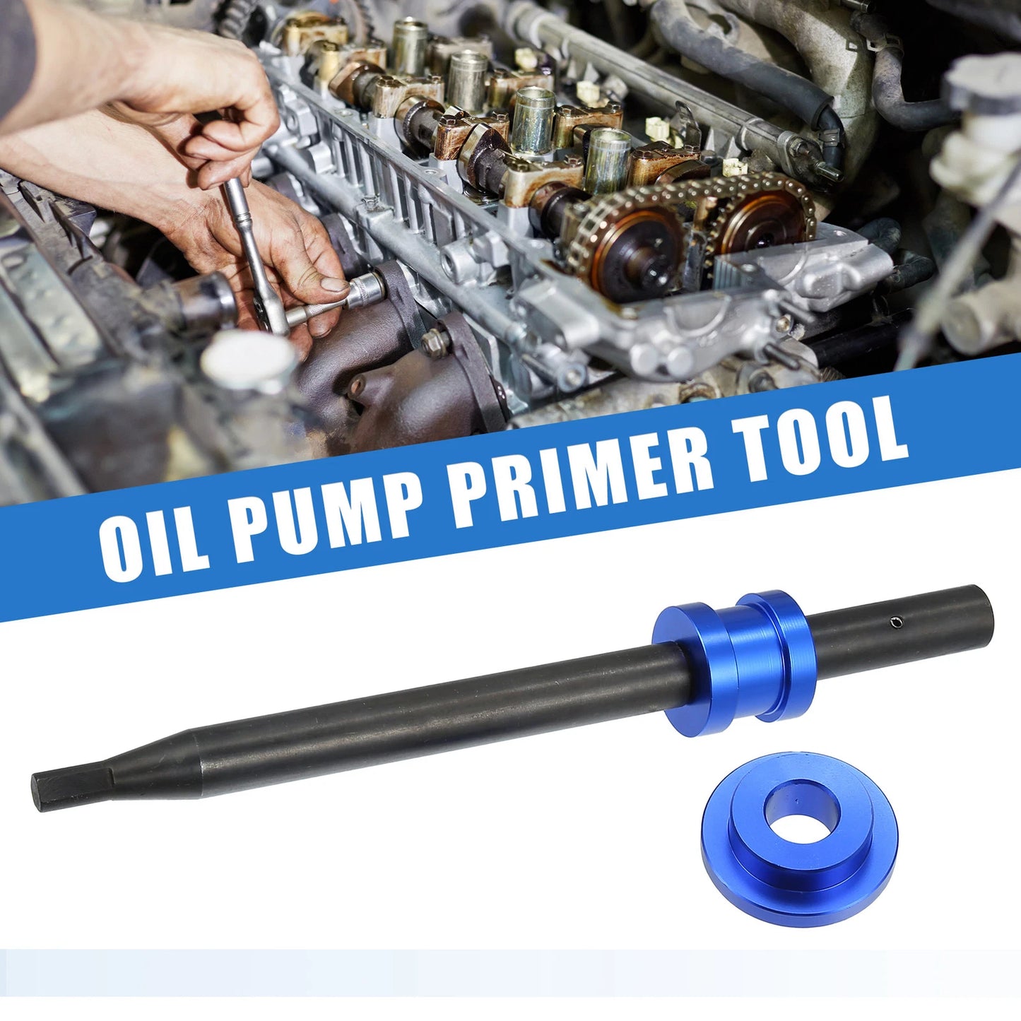Oil Pump Primer Tool Replacement for Chevy V8 V6 350 327 305 307 Engine