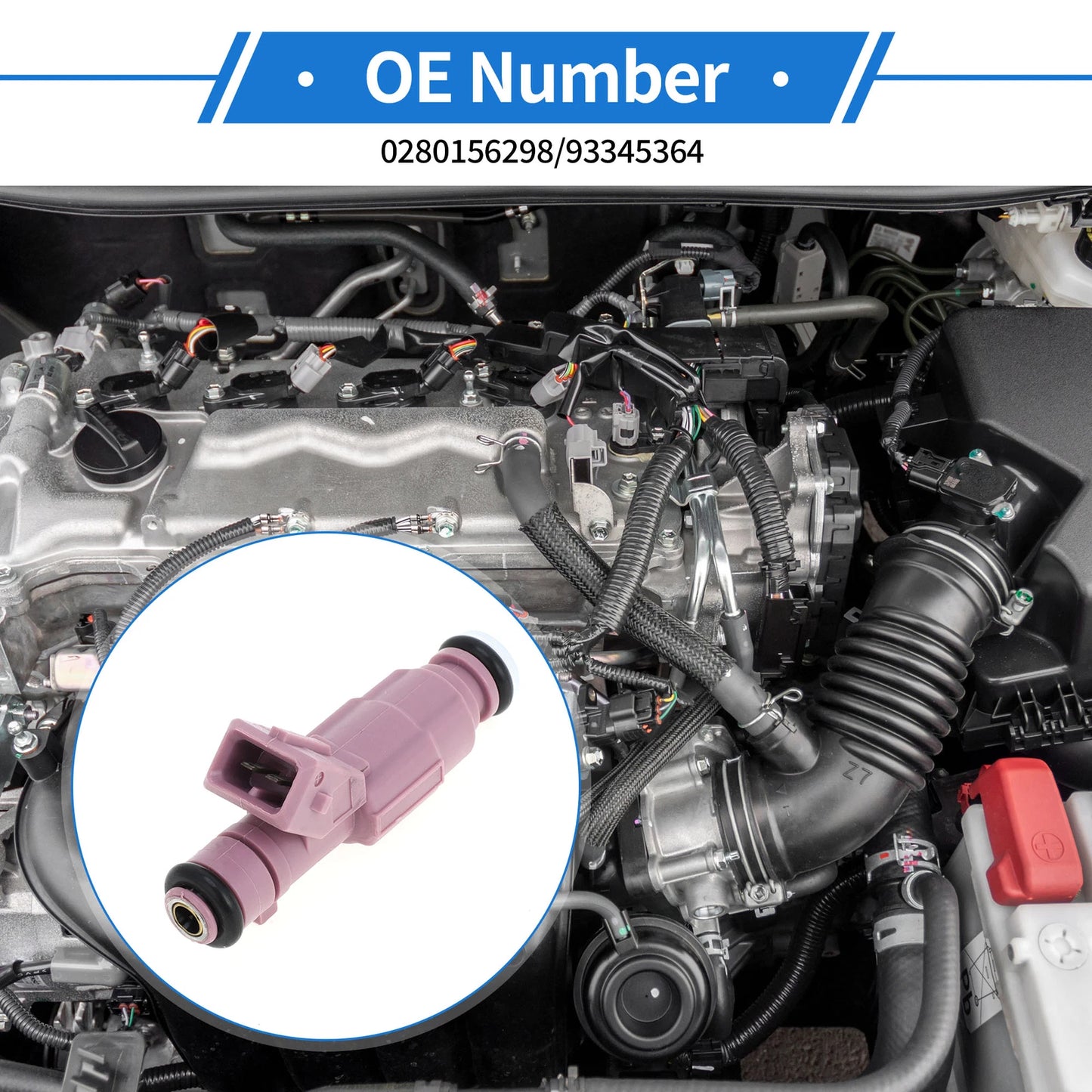 Fuel Injector 1 Pc for Chevrolet Celta Corsa 1.0L 8V Purple