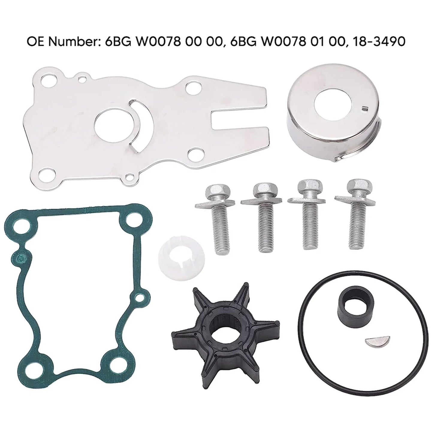 Yamaha Water Pump Impeller Kit for 30/40HP F30/F40A Outboard 2000-2023