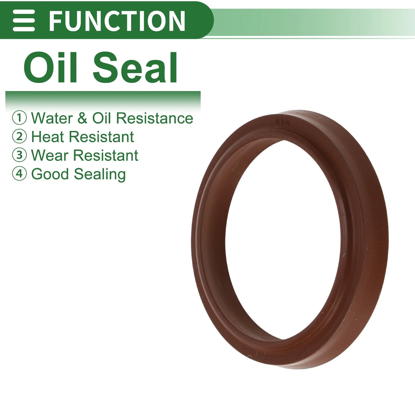 Oil Seal Seal Ring Rotary Shaft Seal FKM Rubber 36x44x5.5mm Brown 5 Pcs