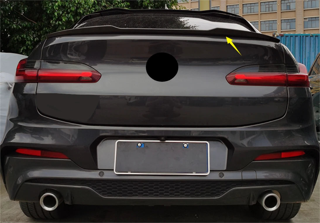 Rear Trunk Spoiler Wing ABS Carbon Fiber for BMW X4 G02 2019-2022