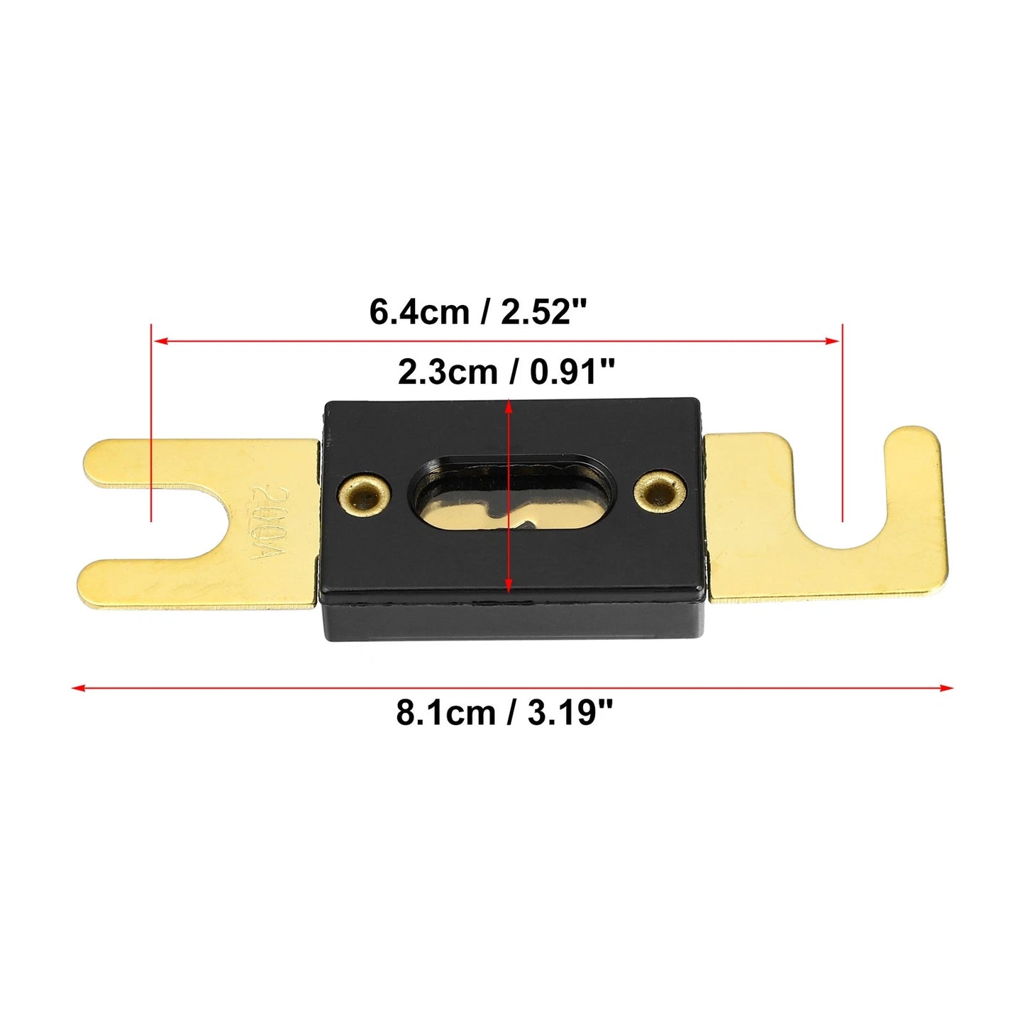 3 x 200A ANL Fuse for Cars, Trucks, Motorcycles, Boats & Audio CDs
