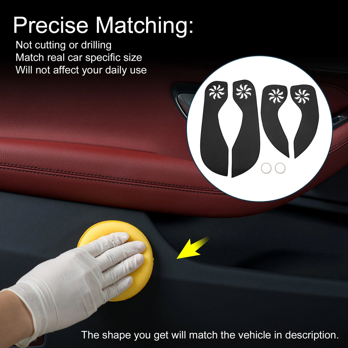 Door / 1 Set / Door Anti Kick Pad Sticker Protector for Buick LaCrosse (2016–2016)